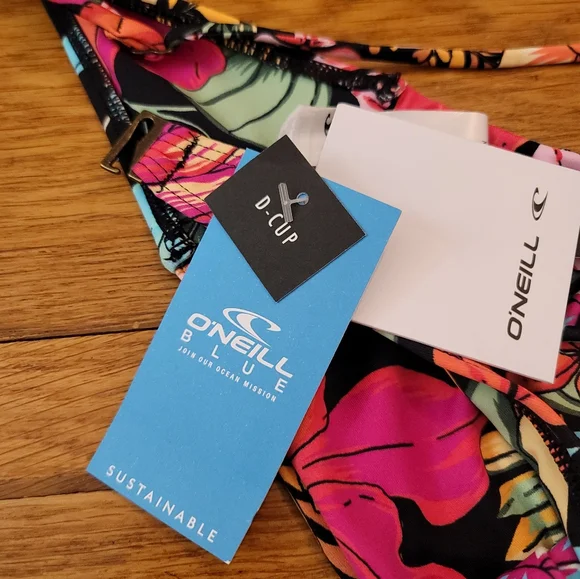 O'Neill Reina Tropical Malibu Bikini Top Size XL - Picture 7 of 12